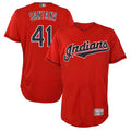 Odoa A.Diamondbacks #41 Carlos Santana Player Red game time Stitched Jersey