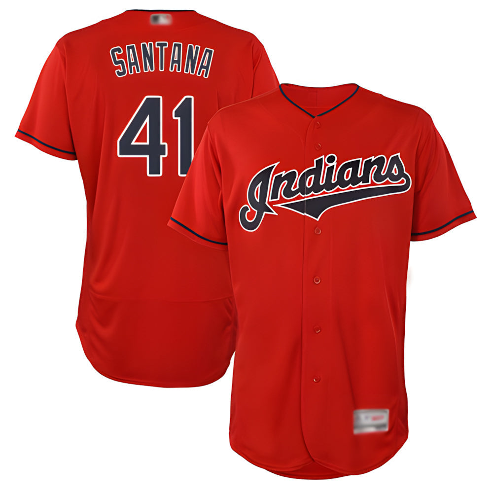 Odoa A.Diamondbacks #41 Carlos Santana Player Red game time Stitched Jersey