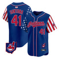 Odoa A.Diamondbacks #41 Carlos Santana Player Royal Independence Day Vapor Premier Limited Stitched Jersey