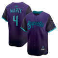 Odoa A.Diamondbacks #4 Ketel Marte Player Purple City Connect Limited Stitched Jerseys