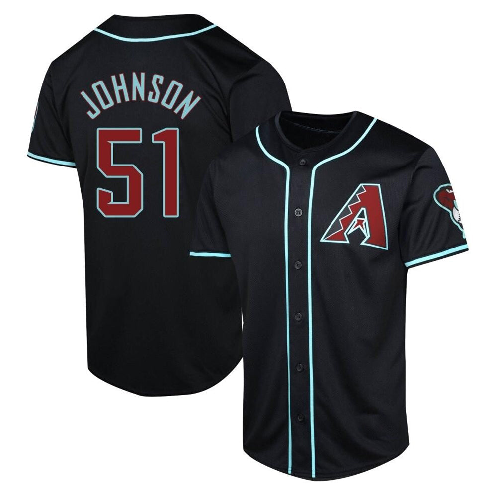 Odoa A.Diamondbacks #51 Randy Johnson Player Black Limited Alternate Stitched Jerseys