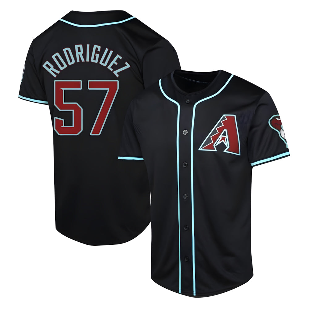 Odoa A.Diamondbacks #57 Eduardo Rodriguez Player Black Limited Alternate Stitched Jersey
