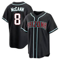 Odoa A.Diamondbacks #8 James McCann Player Black Replica Fashion Out Stitched Jersey