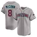 Odoa A.Diamondbacks #8 James McCann Player Gray Limited Alternate Stitched Jersey