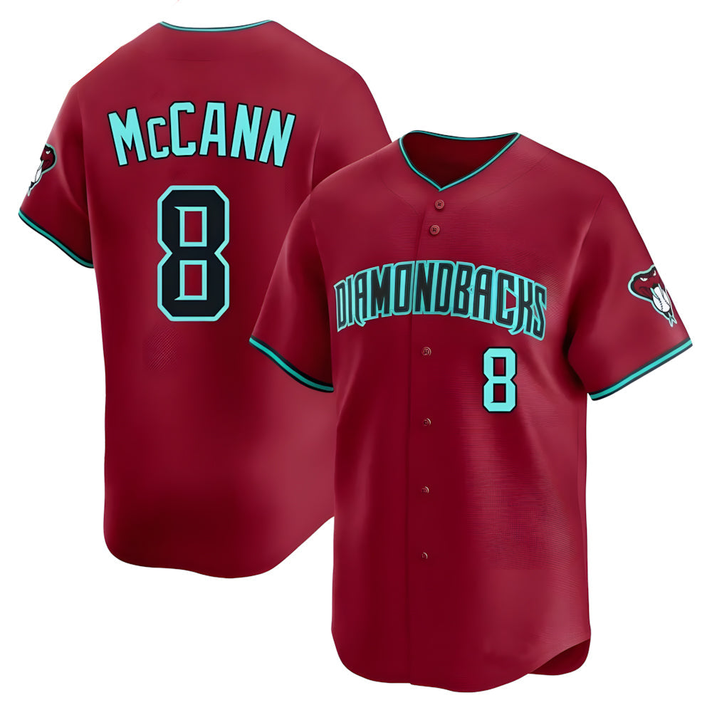 Odoa A.Diamondbacks #8 James McCann Player Red Limited Alternate Stitched Jersey