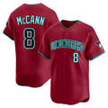 Odoa A.Diamondbacks #8 James McCann Player Red Limited Alternate Stitched Jersey