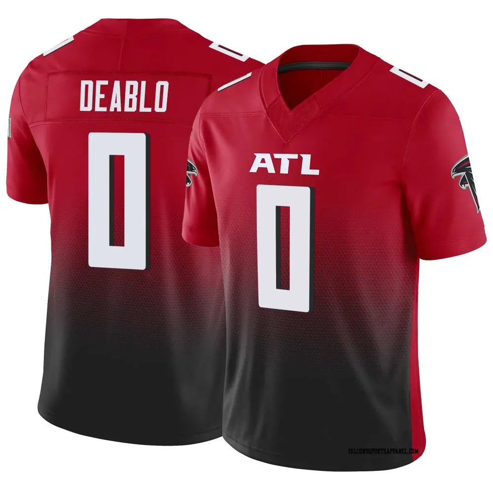 Odoa A.Falcons #0 Divine Deablo Player Red Vapor F.U.S.E. Limited Home Game Stitched Jerseys