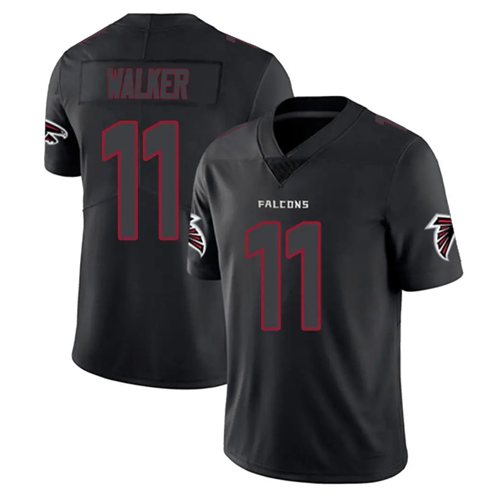 Odoa A.Falcons #11 Jalon Walker Player Black Impact Limited Game Stitched Jerseys