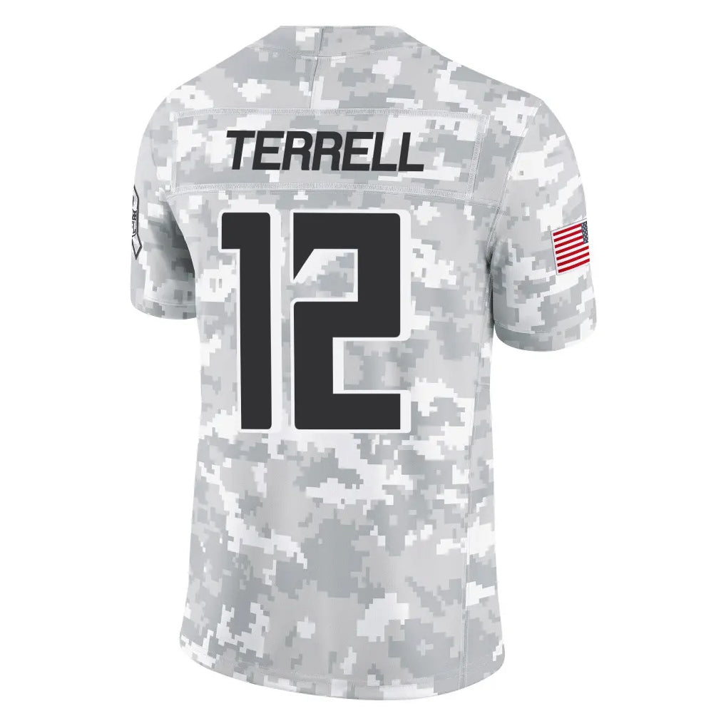 Odoa A.Falcons #12 Avieon Terrell Player Arctic Camo Salute to Service Limited Stitched Jerseys