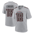 Odoa A.Falcons #18 Kirk Cousins Branch Player Gray Fashion Home Game Stitched Jerseys