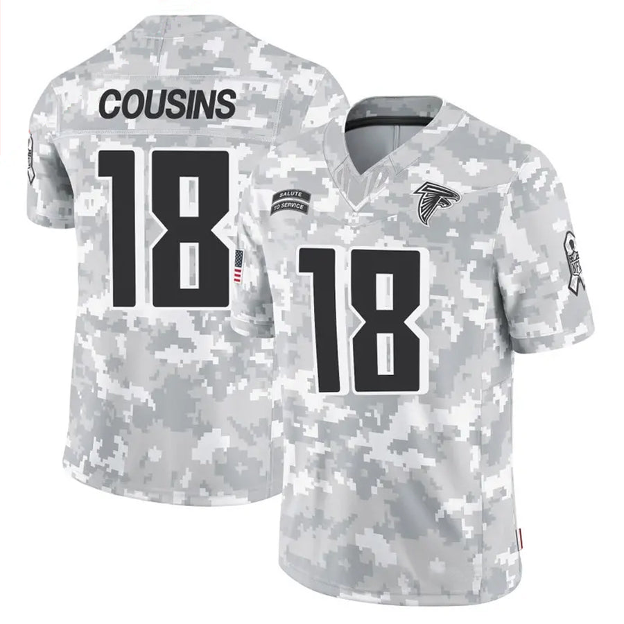 Odoa A.Falcons #18 Kirk Cousins Player Arctic Camo Salute to Service Limited Stitched Jerseys