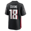 Odoa A.Falcons #18 Kirk Cousins Player Black Home Game Stitched Jerseys