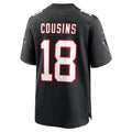 Odoa A.Falcons #18 Kirk Cousins Player Black Limited Home Game Stitched Jerseys