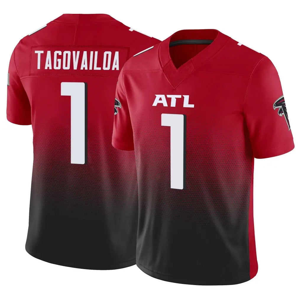 Odoa A.Falcons #1 Tua Tagovailoa Player Red Vapor F.U.S.E. Limited Home Game Stitched Jerseys
