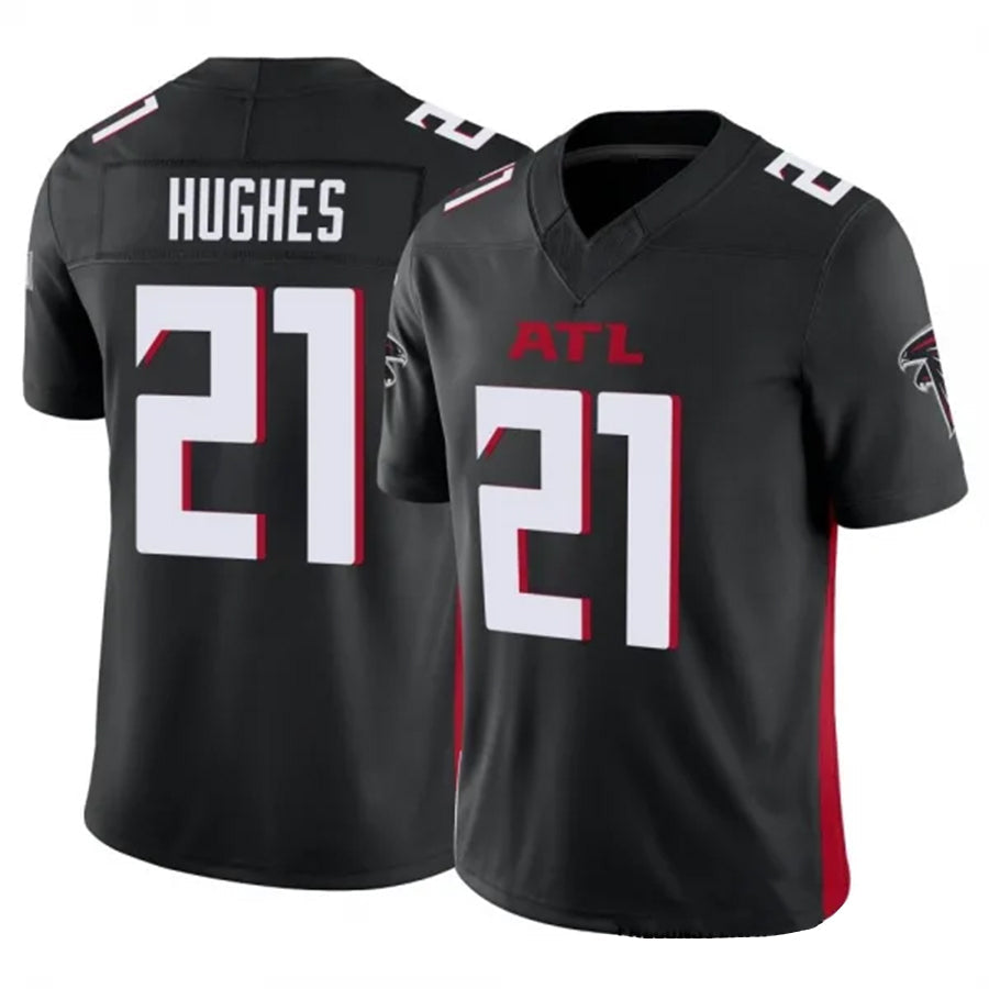 Odoa A.Falcons #21 Mike Hughes Player Black Vapor F.U.S.E. Limited Stitched Jerseys