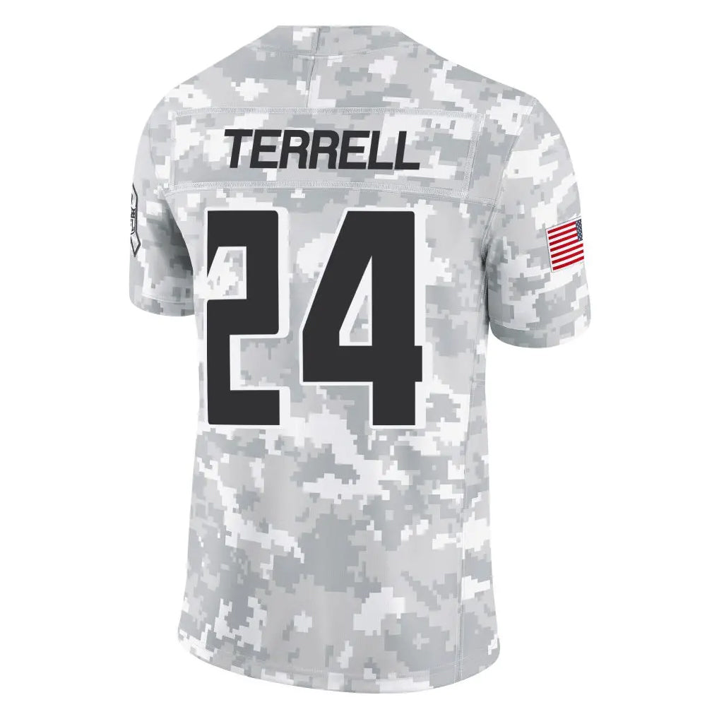 Odoa A.Falcons #24 A.J. Terrell Jr. Player Arctic Camo Salute to Service Limited Stitched Jerseys