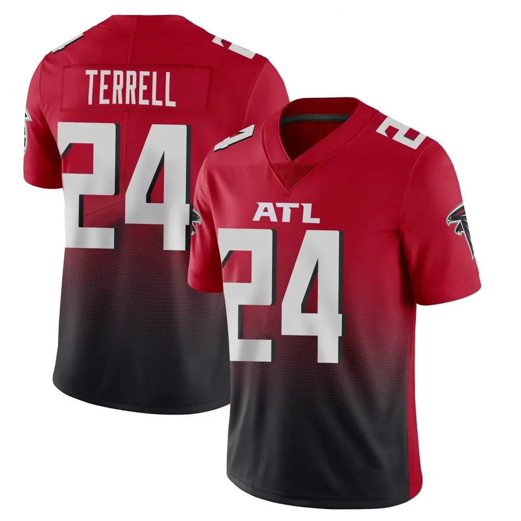 Odoa A.Falcons #24 A.J. Terrell Jr. Player Red Vapor Untouchable Limited Home Game Stitched Jerseys