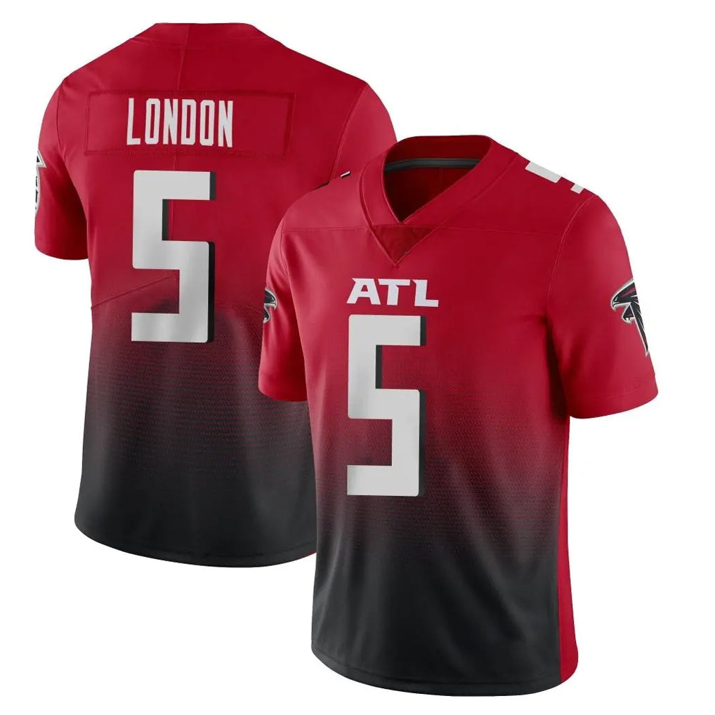 Odoa A.Falcons #5 Drake London Player Red Vapor Untouchable Limited Home Game Stitched Jerseys
