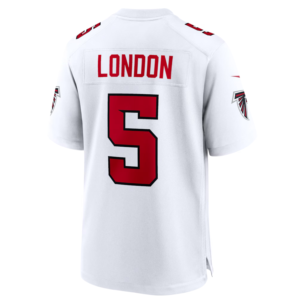 Odoa A.Falcons #5 Drake London White Game Stitched Jerseys
