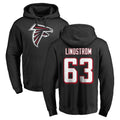 Odoa A.Falcons #63 Chris Lindstrom Player Black Salute to Service Hoodies Stitched Jerseys