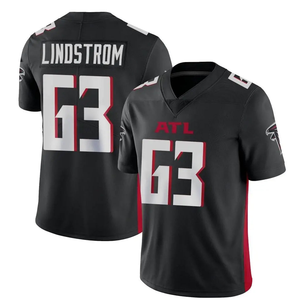 Odoa A.Falcons #63 Chris Lindstrom Player Black Vapor Untouchable Limited Home Game Stitched Jerseys