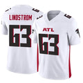 Odoa A.Falcons #63 Chris Lindstrom Player White Vapor F.U.S.E. Limited Elite Stitched Jerseys