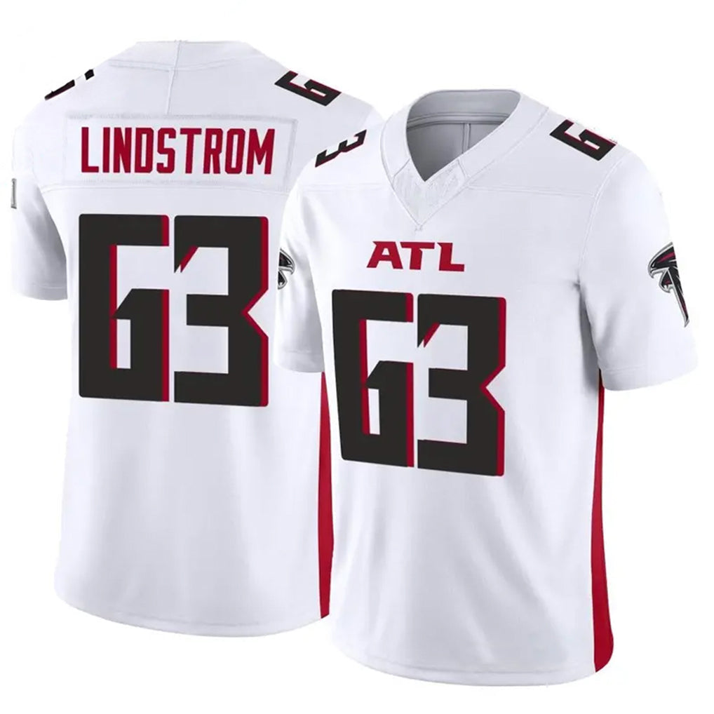 Odoa A.Falcons #63 Chris Lindstrom Player White Vapor F.U.S.E. Limited Elite Stitched Jerseys