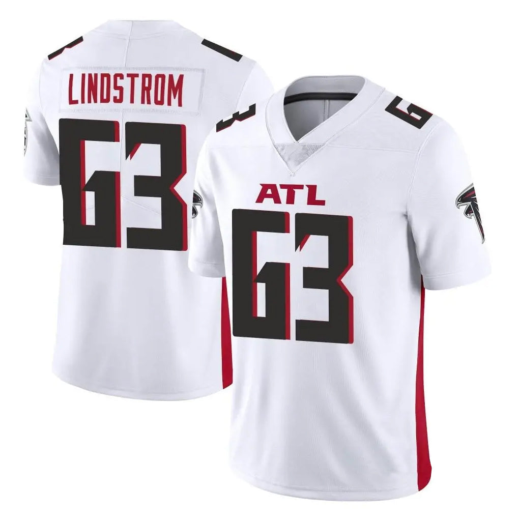 Odoa A.Falcons #63 Chris Lindstrom Player White Vapor Untouchable Limited Home Game Stitched Jerseys