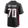 Odoa A.Falcons #70 Jake Matthews Player Black Home Game Stitched Jerseys