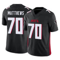 Odoa A.Falcons #70 Jake Matthews Player Black Vapor F.U.S.E. Limited Stitched Jerseys