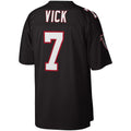 Odoa A.Falcons #7 Michael Vick Mitchell & Ness Black Legacy Replica Stitched Jerseys