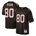 Odoa A.Falcons #80 Andre Rison Player Mitchell & Ness Black 1992 Legacy Stitched Jerseys