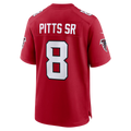 Odoa A.Falcons #8 Kyle Pitts Sr. Red Game Stadium Jerseys