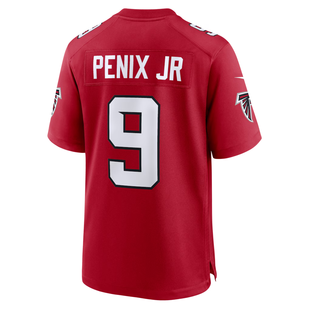 Odoa A.Falcons #9 Michael Penix Jr. Red Game Stitched Jerseys