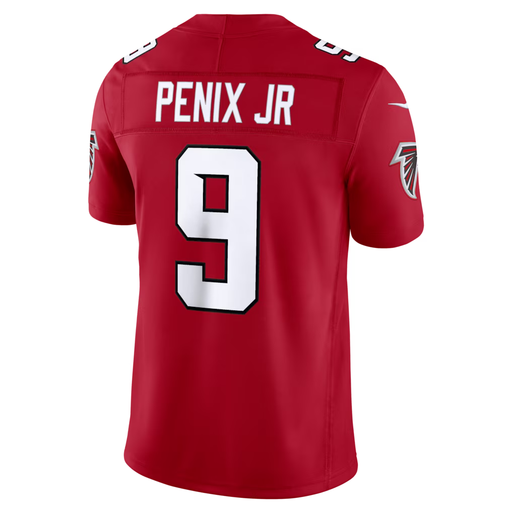 Odoa A.Falcons #9 Michael Penix Jr. Red Team Vapor F.U.S.E. Limited Stitched Jerseys
