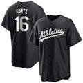 Odoa Athletics #16 Nick Kurtz Player Black Game Stitched Jerseys