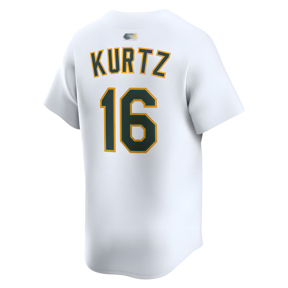 Odoa Athletics #16 Nick Kurtz Player White Home Limited Stitched Jerseys