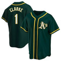 Odoa Athletics #1 Denzel Clarke player Green Replica Alternate Stitched Jersey