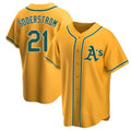 Odoa Athletics #21 Tyler Soderstrom Player Gold Replica Alternate Stitched Jersey