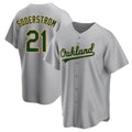 Odoa Athletics #21 Tyler Soderstrom Player Gray Replica Road Stitched Jersey