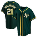 Odoa Athletics #21 Tyler Soderstrom Player Green Replica Alternate Stitched Jersey