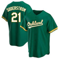 Odoa Athletics #21 Tyler Soderstrom Player Green Replica Kelly Alternate Stitched Jersey