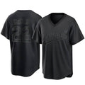 Odoa Athletics #22 Jeff McNeil player Black Replica Pitch Fashion Stitched Jersey