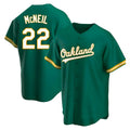 Odoa Athletics #22 Jeff McNeil player Green Replica Kelly Alternate Stitched Jersey