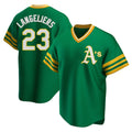 Odoa Athletics #23 Shea Langeliers Player Green Replica Cooperstown Collection T shirt Stitched Jerseys