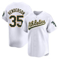 Odoa Athletics #35 Rickey Henderson Player White Limited Home Stitched Jersey