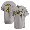 Odoa Athletics #4 Lawrence Butler player Gray Limited Away Stitched Jersey