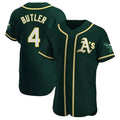 Odoa Athletics #4 Lawrence Butler player Green Authentic Alternate Stitched Jersey