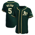 Odoa Athletics #5 Jacob Wilson Green Authentic Alternate Stitched Jersey
