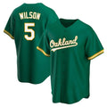 Odoa Athletics #5 Jacob Wilson Green Kelly Alternate Stitched Jersey